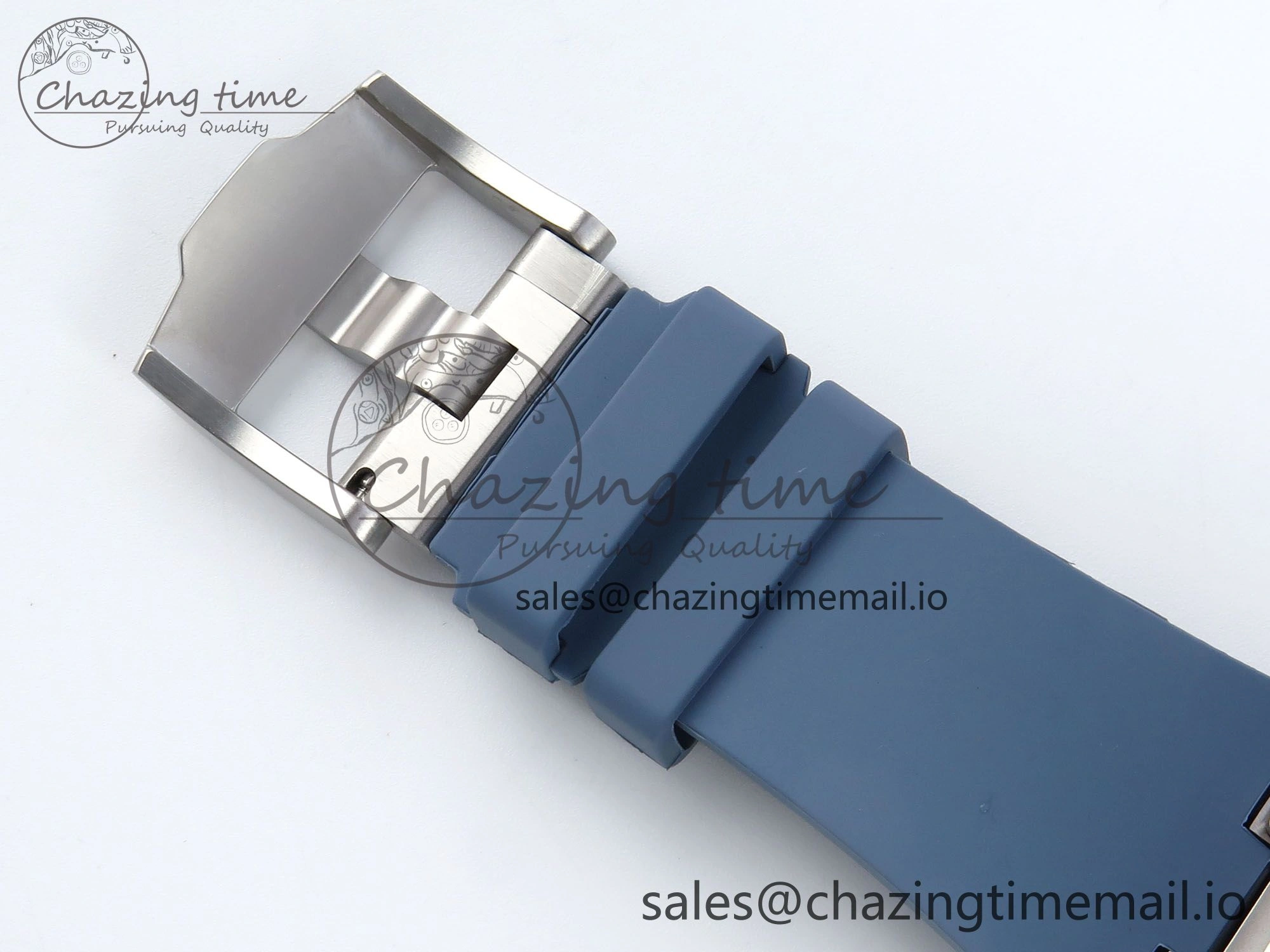 Royal Oak Offshore 43mm 15605SK APPF Best Edition Titanium Blue Dial on Blue Rubber Strap SA SunProtective 4277