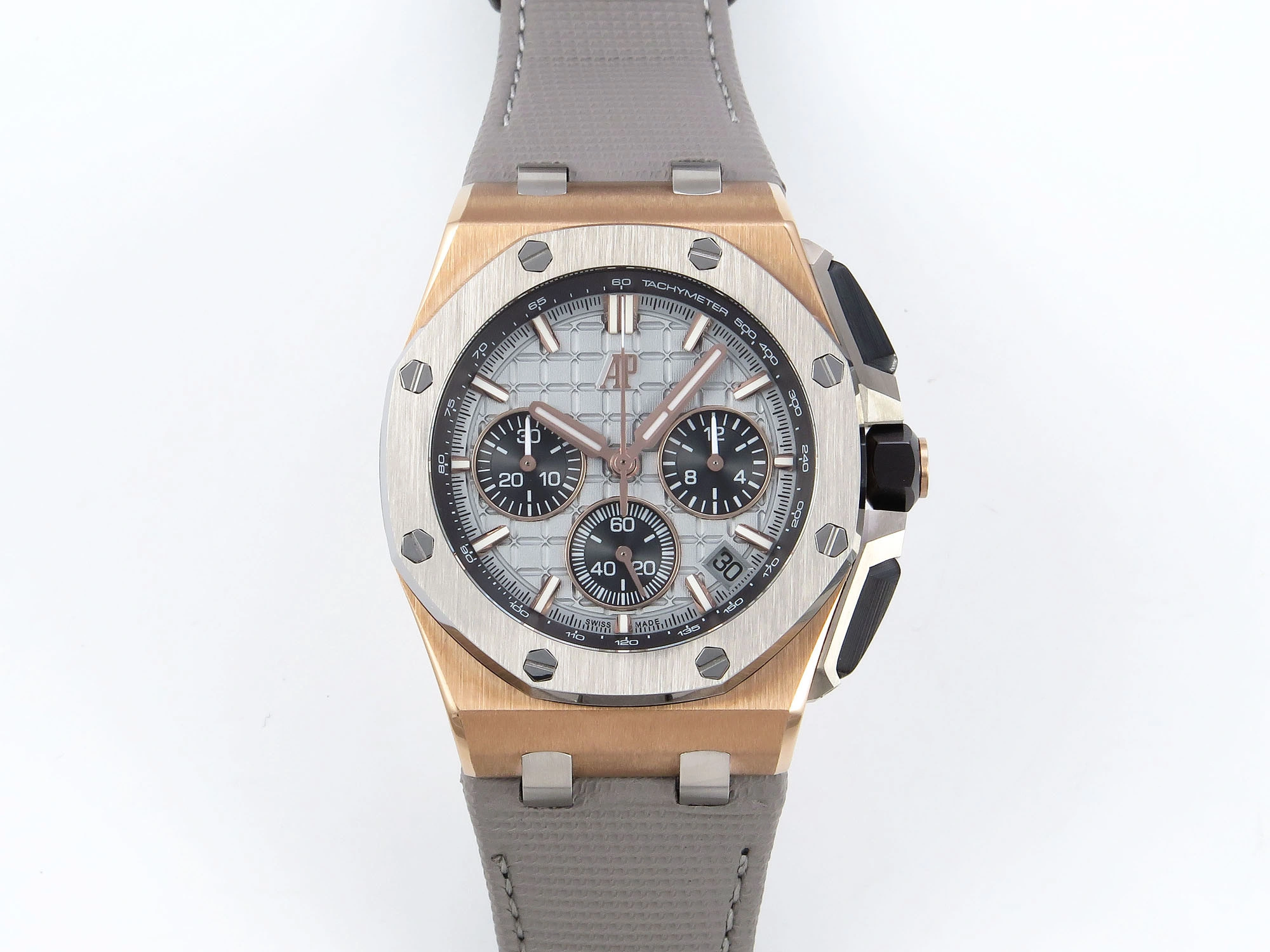 Royal Oak Offshore 43mm 26420oi RG Titanium APPF Best Edition Gray Dial on Gray Nylon Strap A Unique 4409