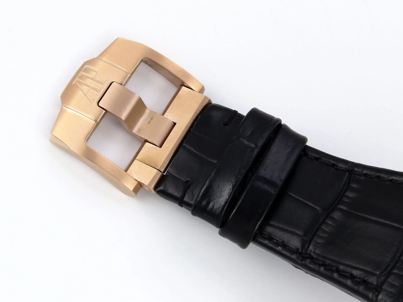 Fashionable Royal Oak Offshore 43mm 26420ro RG APPF Best Edition Black Dial on Black Leather Strap A 4407