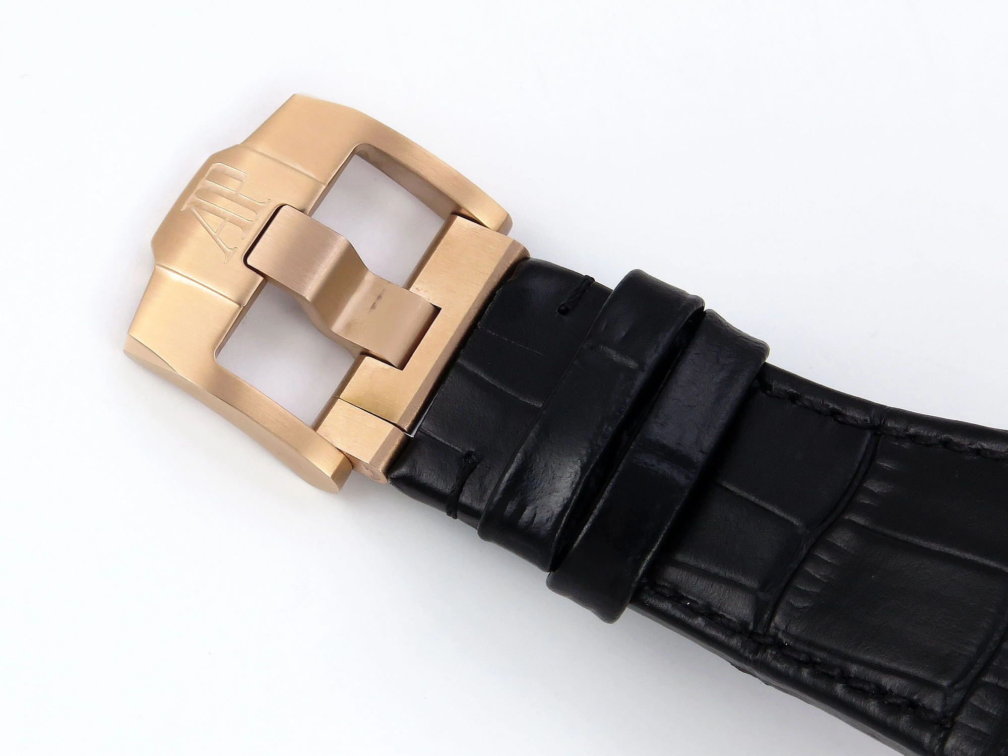 Fashionable Royal Oak Offshore 43mm 26420ro RG APPF Best Edition Black Dial on Black Leather Strap A 4407