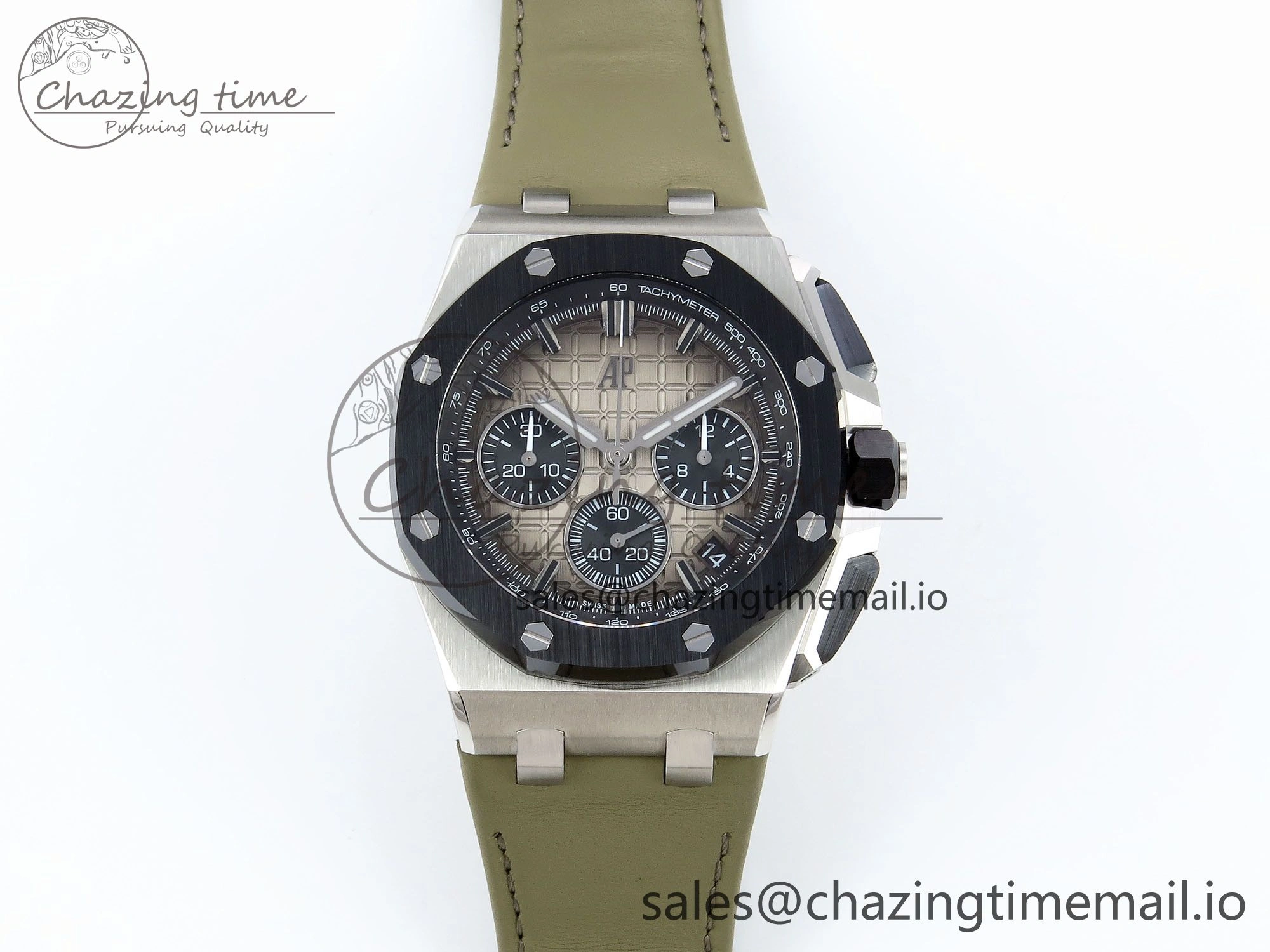 Colorful Royal Oak Offshore 43mm 26420so SS APPF Best Edition Sand Dial on Sand Leather Strap A 4412