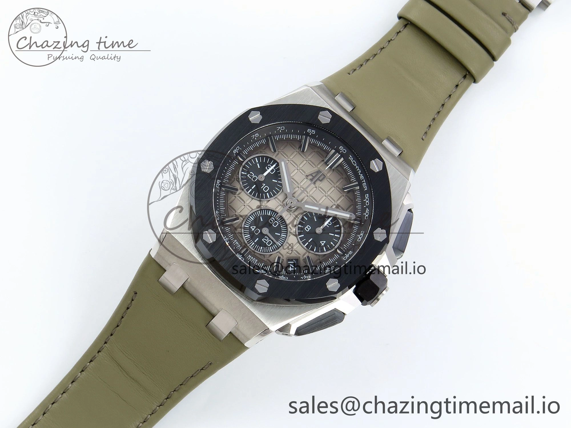 Colorful Royal Oak Offshore 43mm 26420so SS APPF Best Edition Sand Dial on Sand Leather Strap A 4412