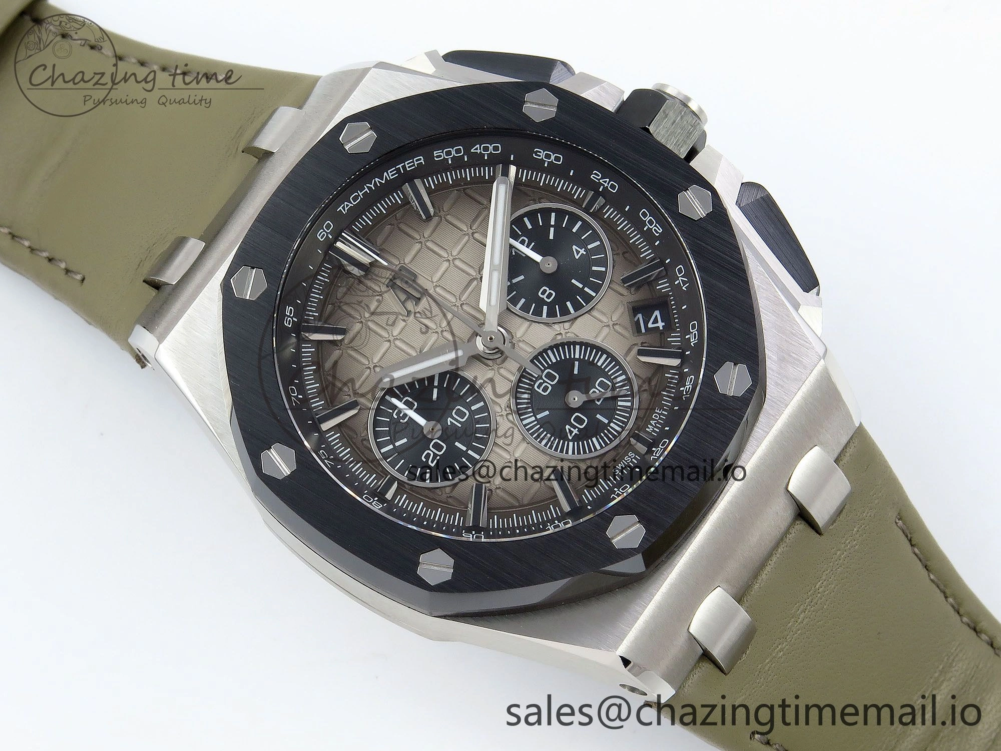 Colorful Royal Oak Offshore 43mm 26420so SS APPF Best Edition Sand Dial on Sand Leather Strap A 4412