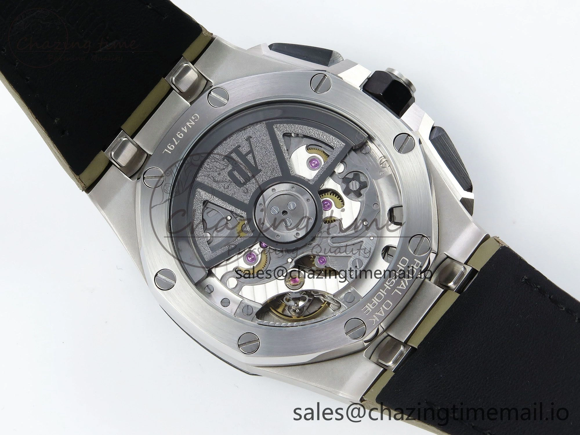 Colorful Royal Oak Offshore 43mm 26420so SS APPF Best Edition Sand Dial on Sand Leather Strap A 4412