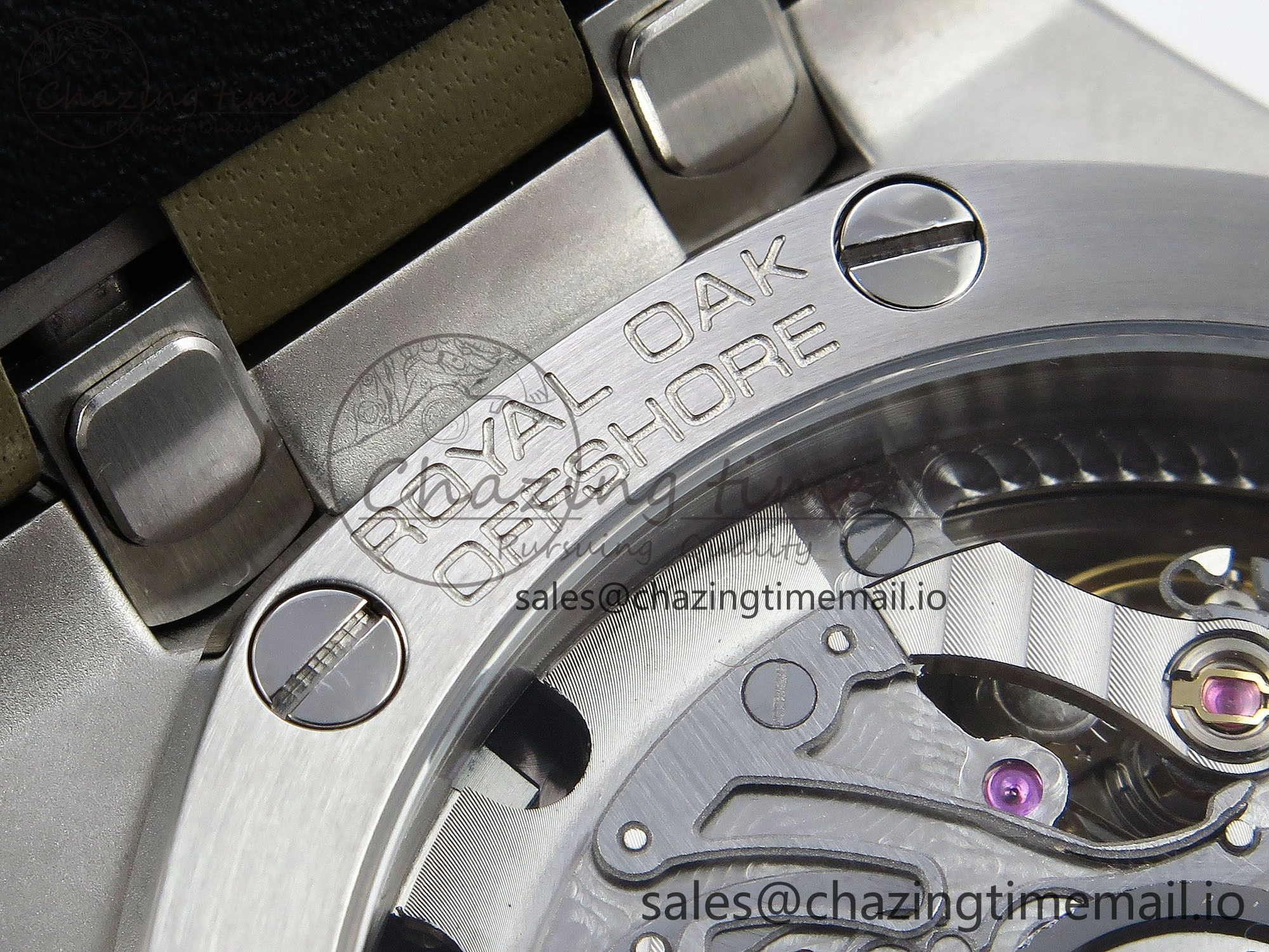 Colorful Royal Oak Offshore 43mm 26420so SS APPF Best Edition Sand Dial on Sand Leather Strap A 4412