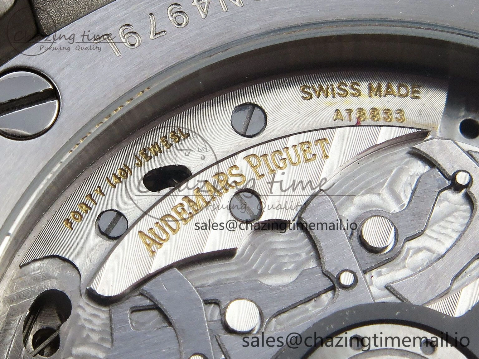 SportInspired Royal Oak Offshore 43mm 26420ti Titanium APPF Best Edition Blue Dial on Blue Rubber Strap A 4408