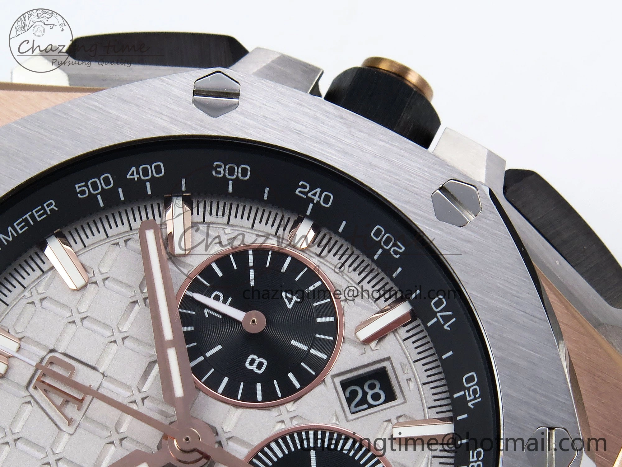 Royal Oak Offshore 43mm RG APF Best Edition Silver Dial on Black Rubber Strap A WellDesigned 4437