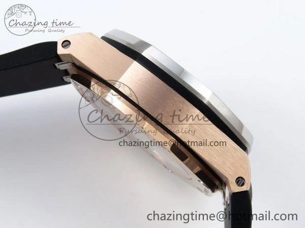 Royal Oak Offshore 43mm RG APF Best Edition Silver Dial on Black Rubber Strap A WellDesigned 4437