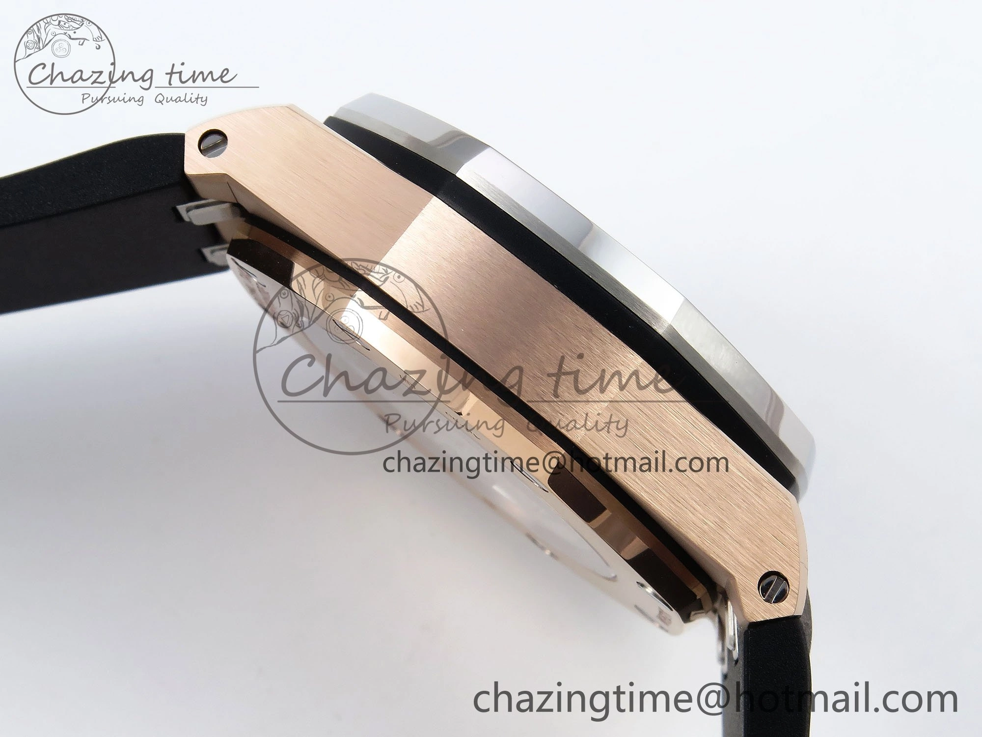 Royal Oak Offshore 43mm RG APF Best Edition Silver Dial on Black Rubber Strap A WellDesigned 4437