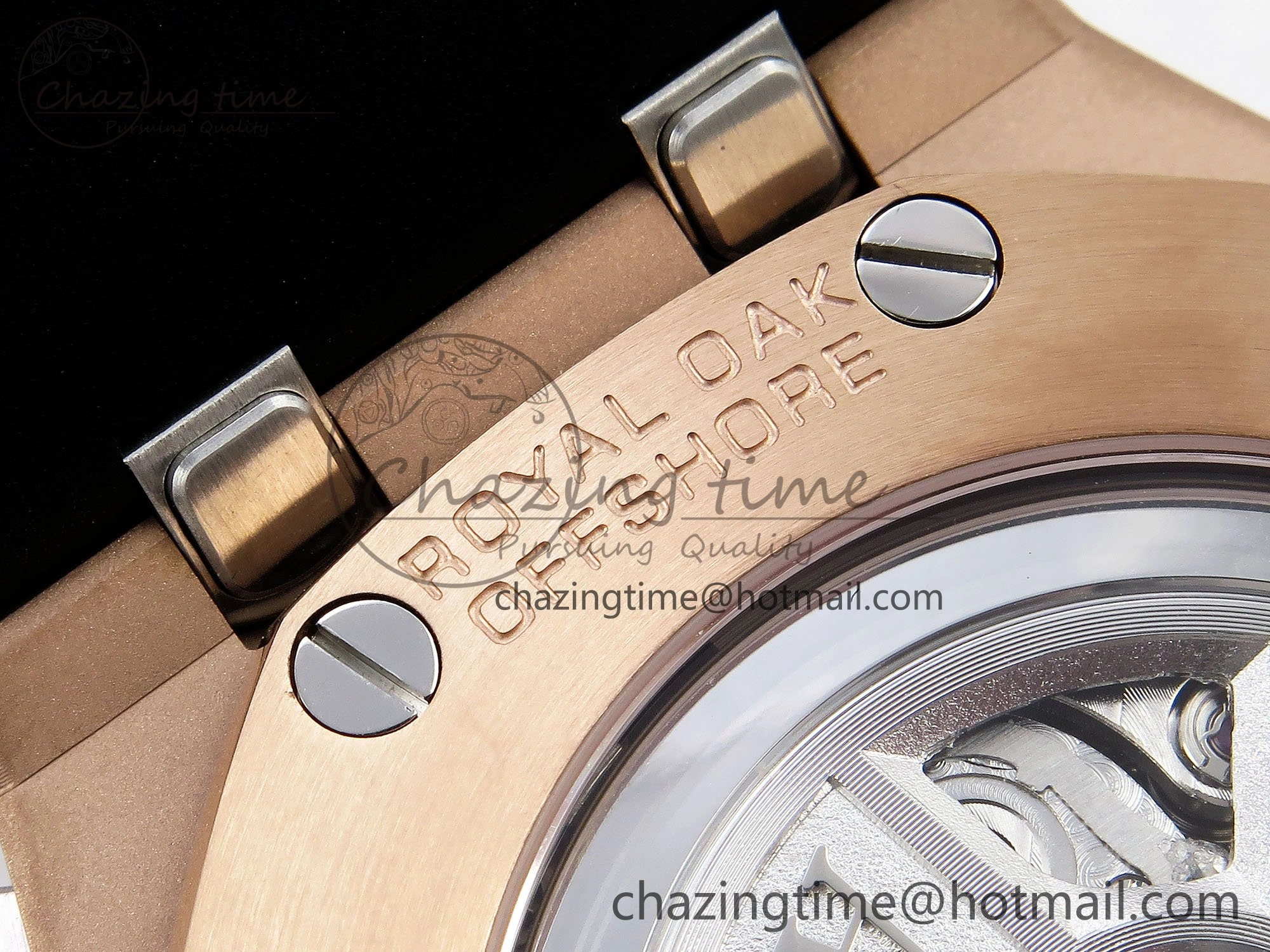 Royal Oak Offshore 43mm RG APF Best Edition Silver Dial on Black Rubber Strap A WellDesigned 4437