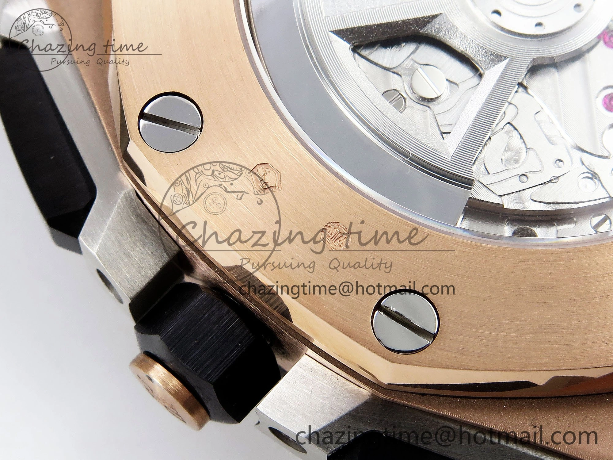 Royal Oak Offshore 43mm RG APF Best Edition Silver Dial on Black Rubber Strap A WellDesigned 4437