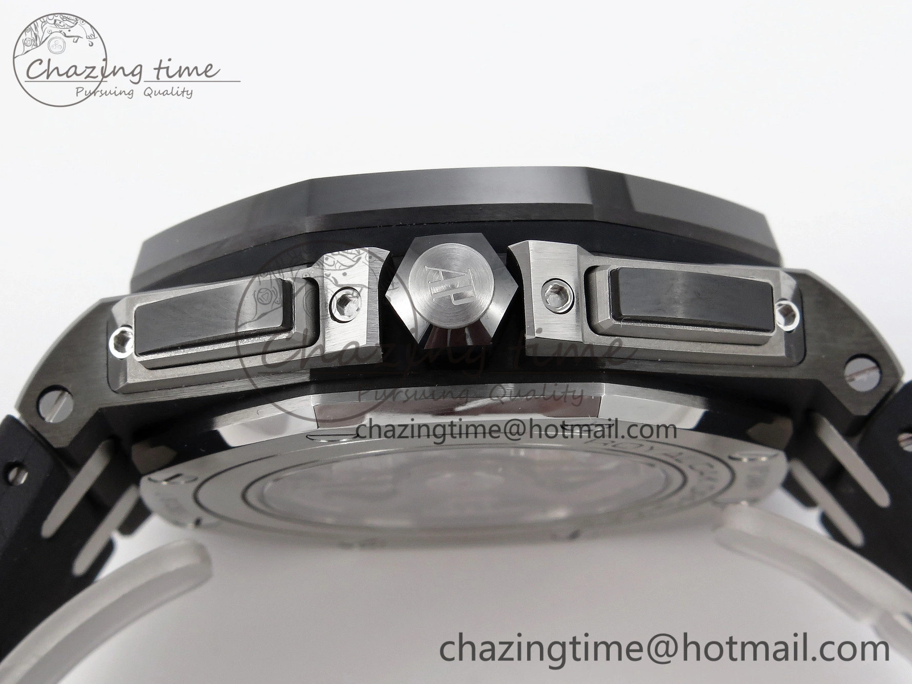 Royal Oak Offshore 44mm Black Ceramic APF 1:1 Best Edition Gray Dial on Black Rubber Strap A MultiPurpose 4584