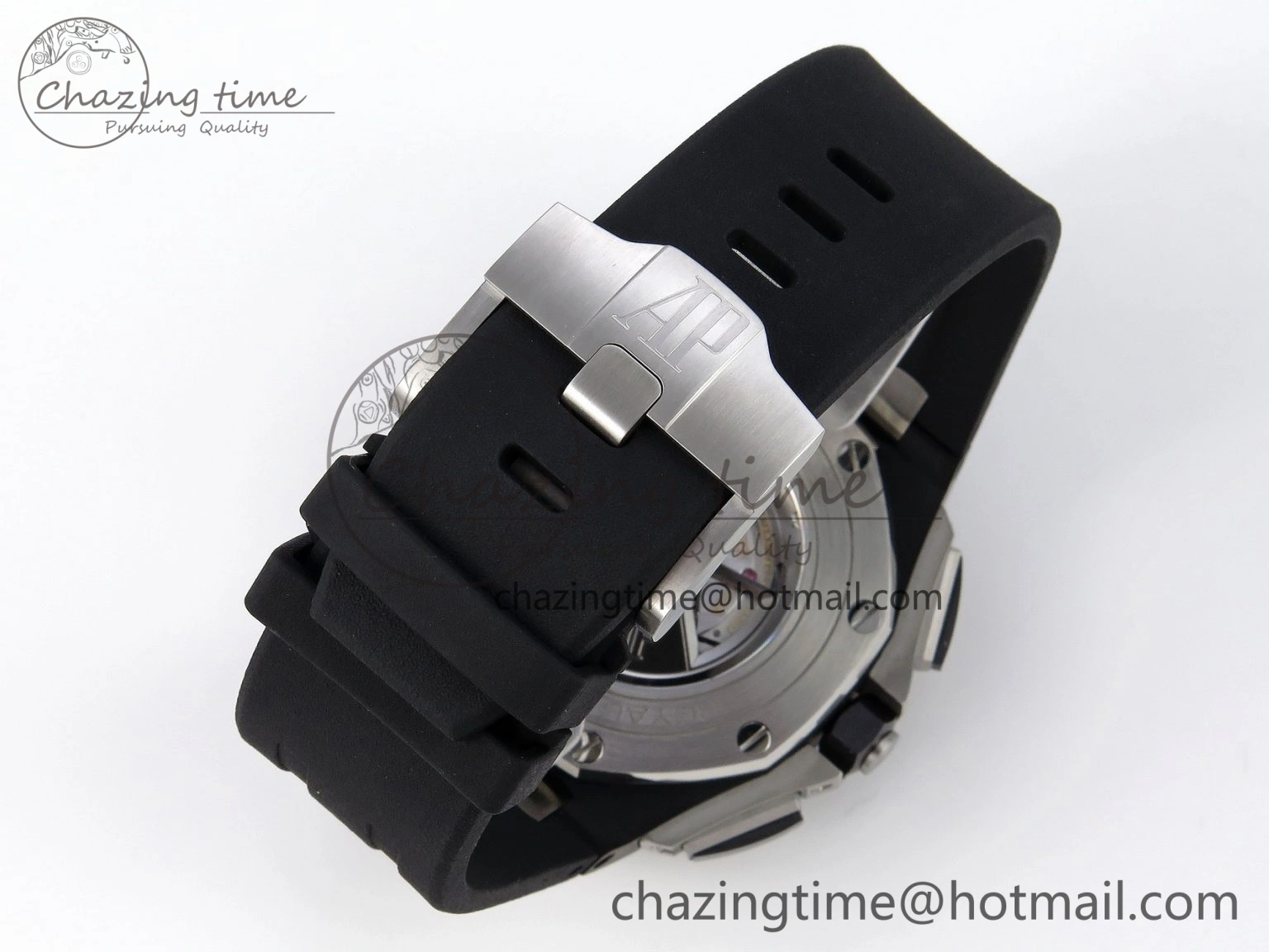 Royal Oak Offshore 44mm Black Ceramic APF 1:1 Best Edition Gray Dial on Black Rubber Strap A MultiPurpose 4584