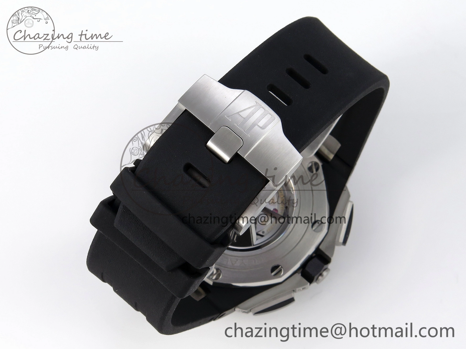 Royal Oak Offshore 44mm Black Ceramic APF 1:1 Best Edition Gray Dial on Black Rubber Strap A MultiPurpose 4584