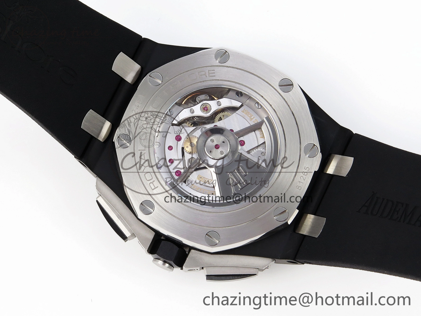 Royal Oak Offshore 44mm Black Ceramic APF 1:1 Best Edition Gray Dial on Black Rubber Strap A MultiPurpose 4584