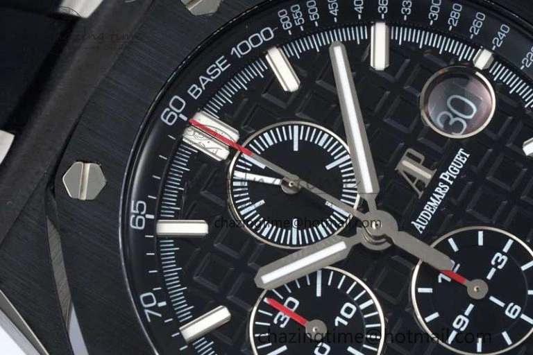 SmoothTexture Royal Oak Offshore 44mm Black Ceramic Case APF 1:1 Best Edition Black Dial on Black Rubber Strap A 4676