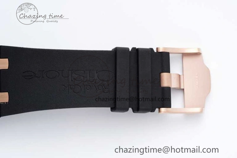 Royal Oak Offshore 44mm Black Ceramic Case APF 1:1 Best Edition Gray White Dial on Black Rubber Strap A Attractive 4677
