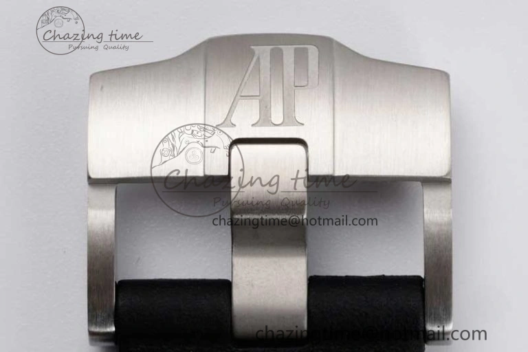 Royal Oak Offshore 44mm Black Ceramic Case JJF 1:1 Best Edition Black Dial on Rubber Strap A3126 V Refined 4655