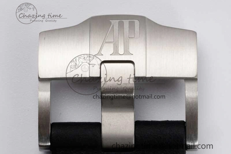 Royal Oak Offshore 44mm Black Ceramic Case JJF 1:1 Best Edition Black Dial on Rubber Strap A3126 V Refined 4655