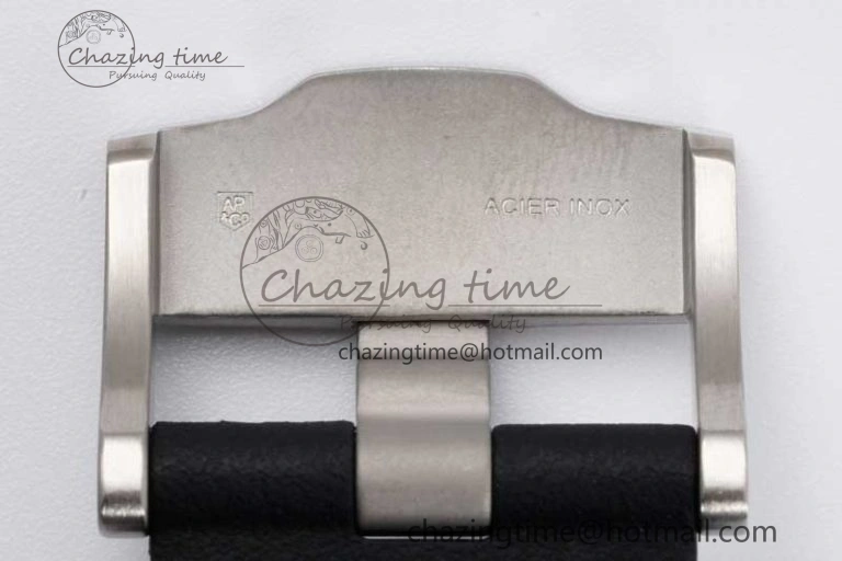 Royal Oak Offshore 44mm Black Ceramic Case JJF 1:1 Best Edition Black Dial on Rubber Strap A3126 V Refined 4655