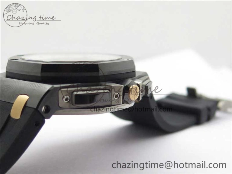 ComfortFit Royal Oak Offshore 44mm Black Ceramic Germany Edition JF 1:1 Best Edition on Rubber Strap A3126 V 4835