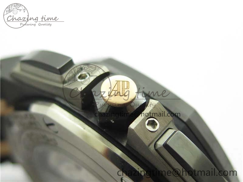 ComfortFit Royal Oak Offshore 44mm Black Ceramic Germany Edition JF 1:1 Best Edition on Rubber Strap A3126 V 4835