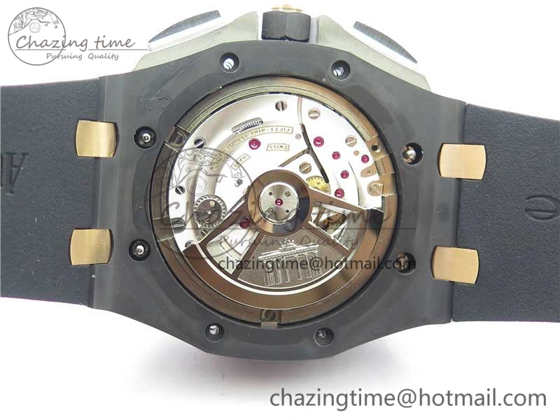 ComfortFit Royal Oak Offshore 44mm Black Ceramic Germany Edition JF 1:1 Best Edition on Rubber Strap A3126 V 4835