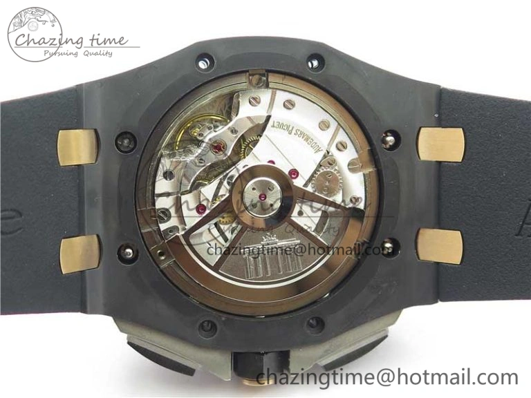 ComfortFit Royal Oak Offshore 44mm Black Ceramic Germany Edition JF 1:1 Best Edition on Rubber Strap A3126 V 4835