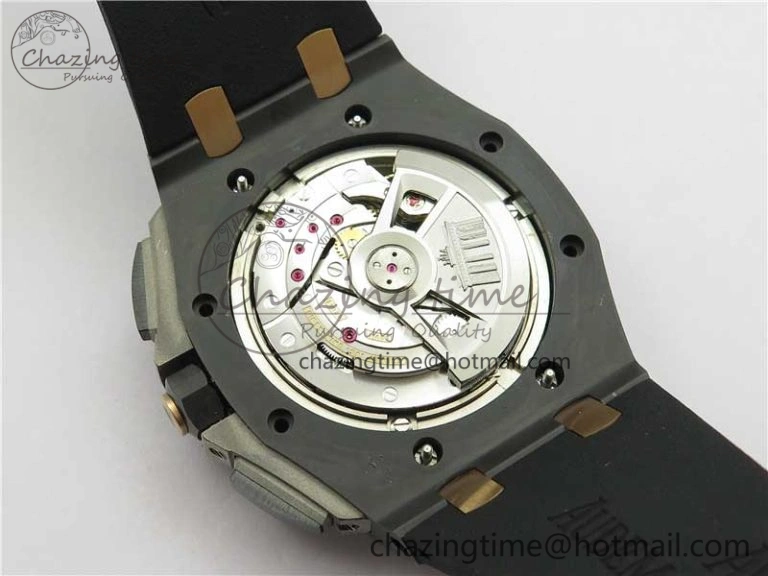 ComfortFit Royal Oak Offshore 44mm Black Ceramic Germany Edition JF 1:1 Best Edition on Rubber Strap A3126 V 4835