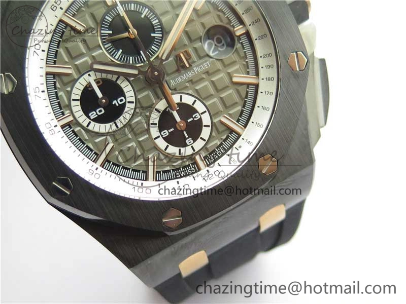ComfortFit Royal Oak Offshore 44mm Black Ceramic Germany Edition JF 1:1 Best Edition on Rubber Strap A3126 V 4835