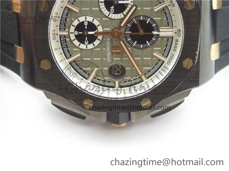 ComfortFit Royal Oak Offshore 44mm Black Ceramic Germany Edition JF 1:1 Best Edition on Rubber Strap A3126 V 4835