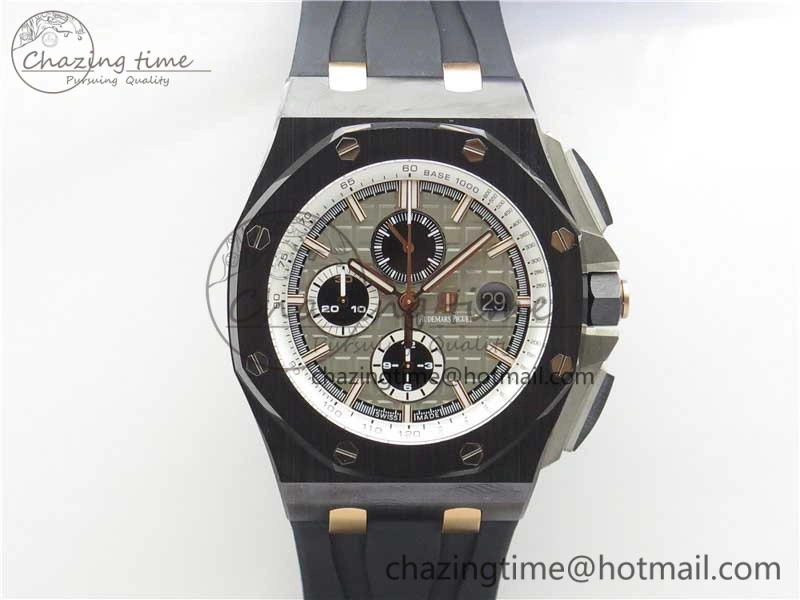 ComfortFit Royal Oak Offshore 44mm Black Ceramic Germany Edition JF 1:1 Best Edition on Rubber Strap A3126 V 4835