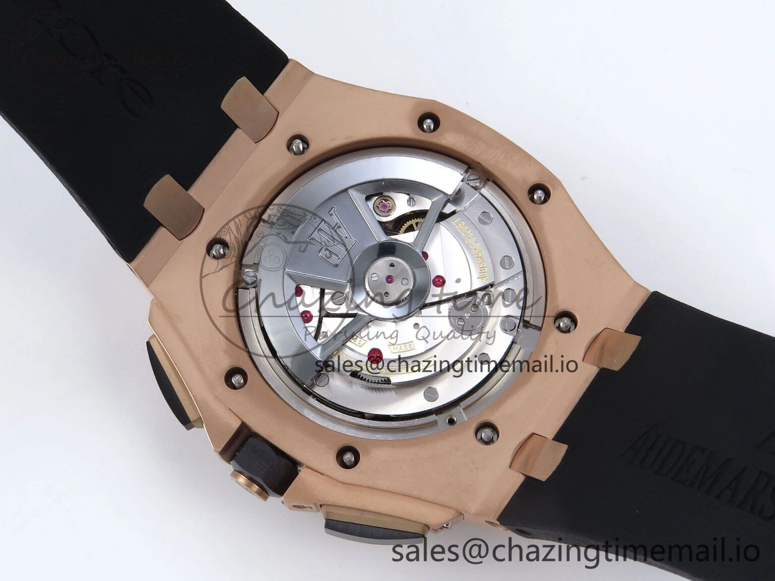 Royal Oak Offshore 44mm Black Ceramic RG TKF 1:1 Best Edition Black RG Dial on Black Rubber Strap A Efficient 4315