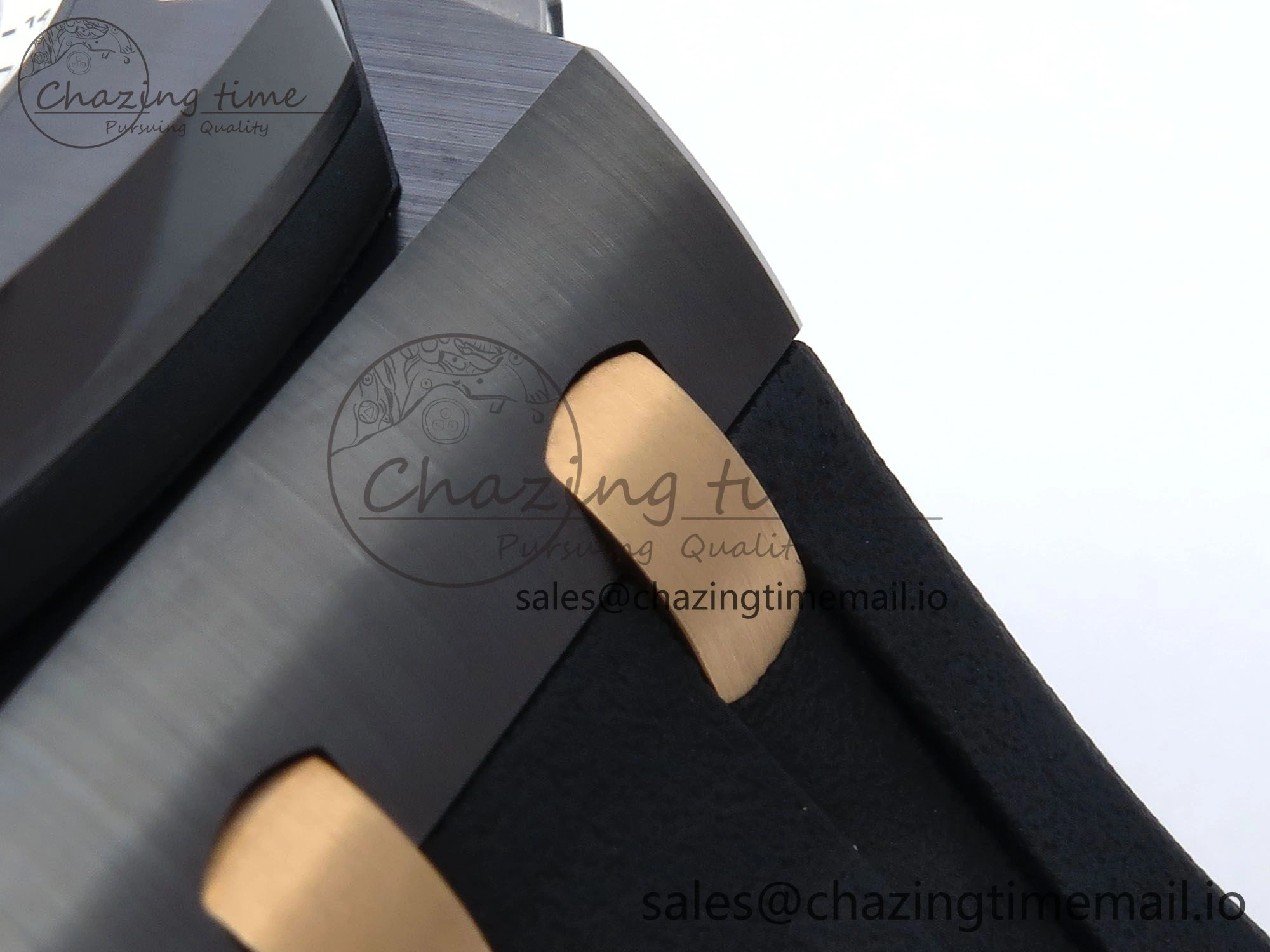SportInspired Royal Oak Offshore 44mm Black Ceramic RG TKF 1:1 Best Edition Gray Dial on Black Rubber Strap A 4371