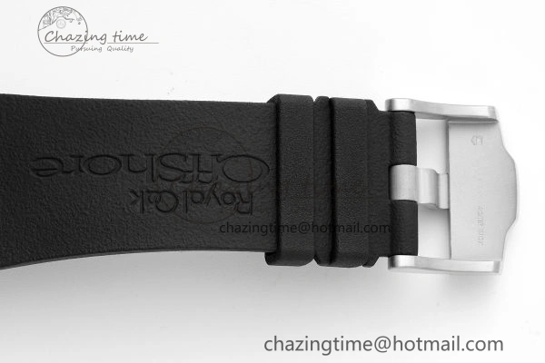 FashionForward Royal Oak Offshore 44mm Black Ceramic RSF 1:1 Best Edition Black Dial on Rubber Strap A3126 V 4717