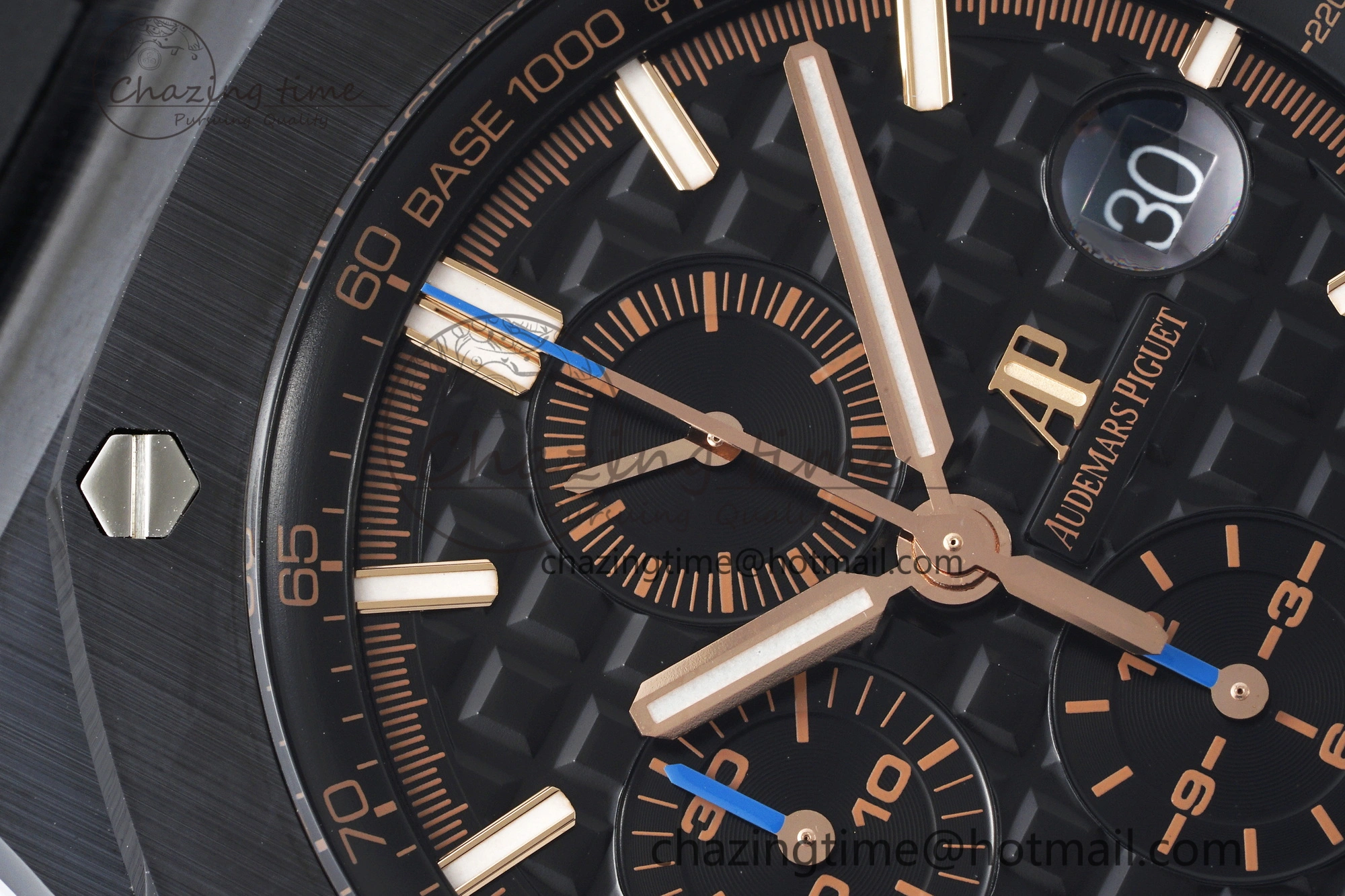 FashionForward Royal Oak Offshore 44mm Black Ceramic RSF 1:1 Best Edition Black Dial on Rubber Strap A3126 V 4717