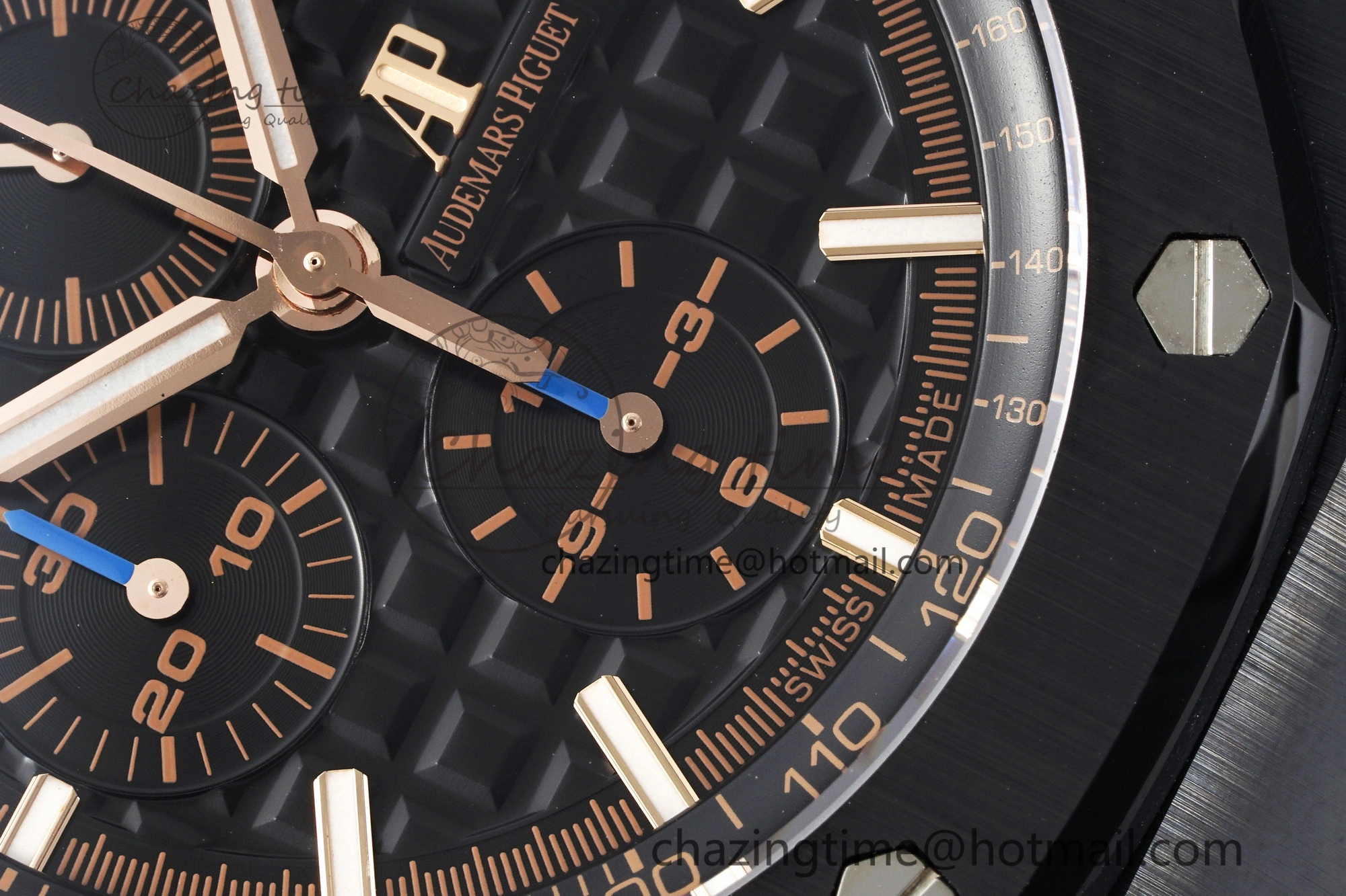 FashionForward Royal Oak Offshore 44mm Black Ceramic RSF 1:1 Best Edition Black Dial on Rubber Strap A3126 V 4717