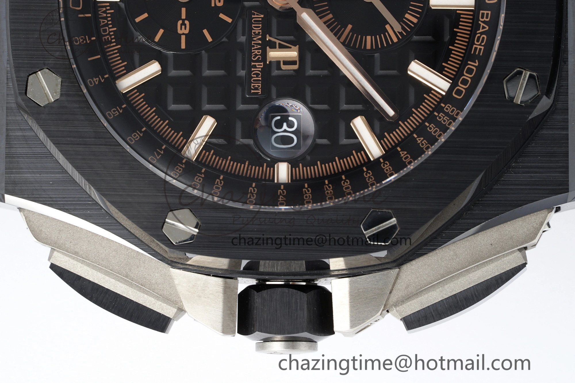 FashionForward Royal Oak Offshore 44mm Black Ceramic RSF 1:1 Best Edition Black Dial on Rubber Strap A3126 V 4717