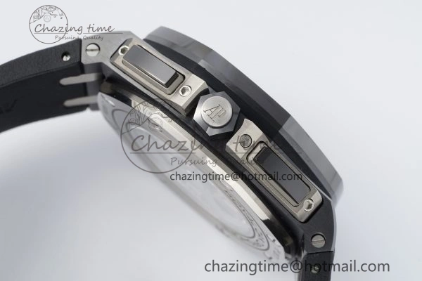 FashionForward Royal Oak Offshore 44mm Black Ceramic RSF 1:1 Best Edition Black Dial on Rubber Strap A3126 V 4717