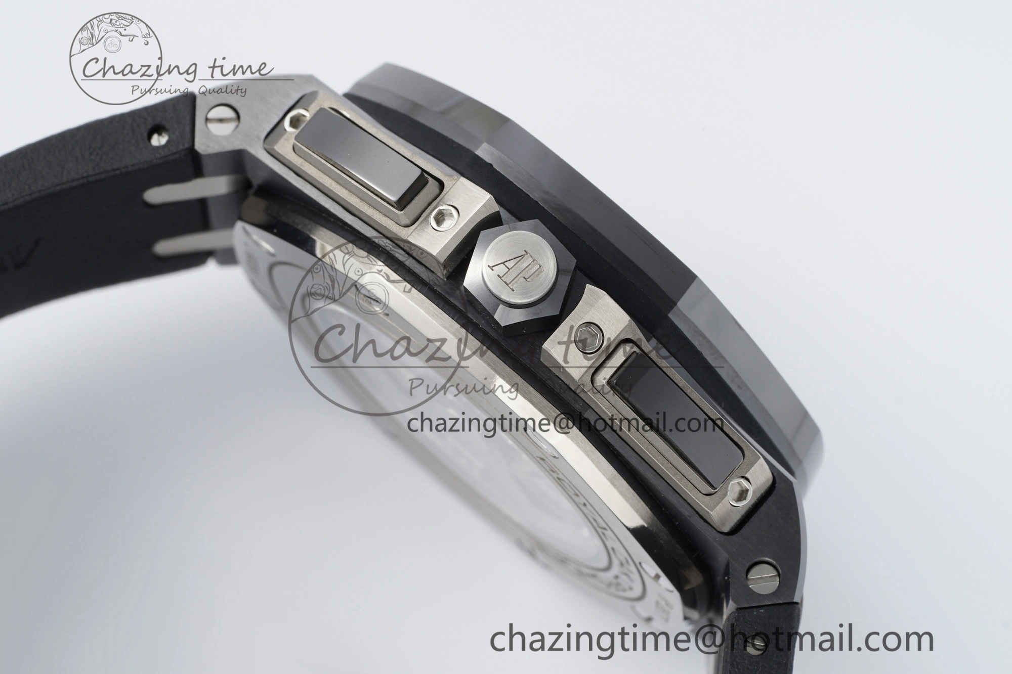 FashionForward Royal Oak Offshore 44mm Black Ceramic RSF 1:1 Best Edition Black Dial on Rubber Strap A3126 V 4717