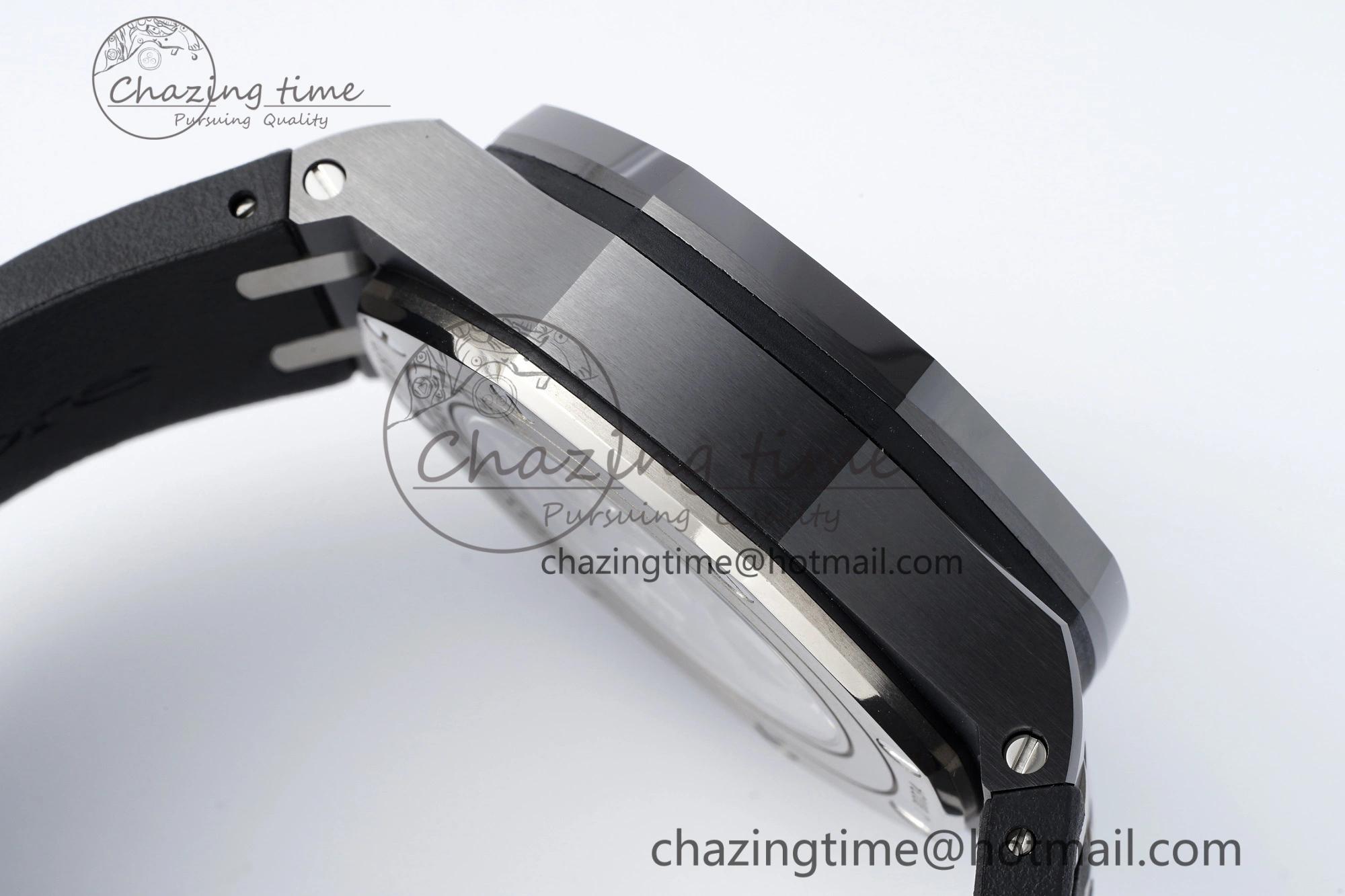 FashionForward Royal Oak Offshore 44mm Black Ceramic RSF 1:1 Best Edition Black Dial on Rubber Strap A3126 V 4717