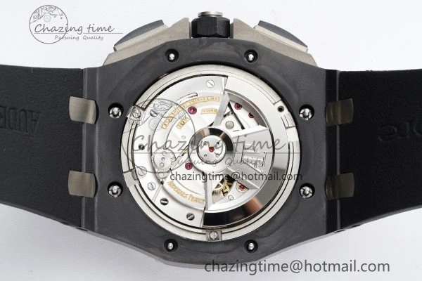 FashionForward Royal Oak Offshore 44mm Black Ceramic RSF 1:1 Best Edition Black Dial on Rubber Strap A3126 V 4717