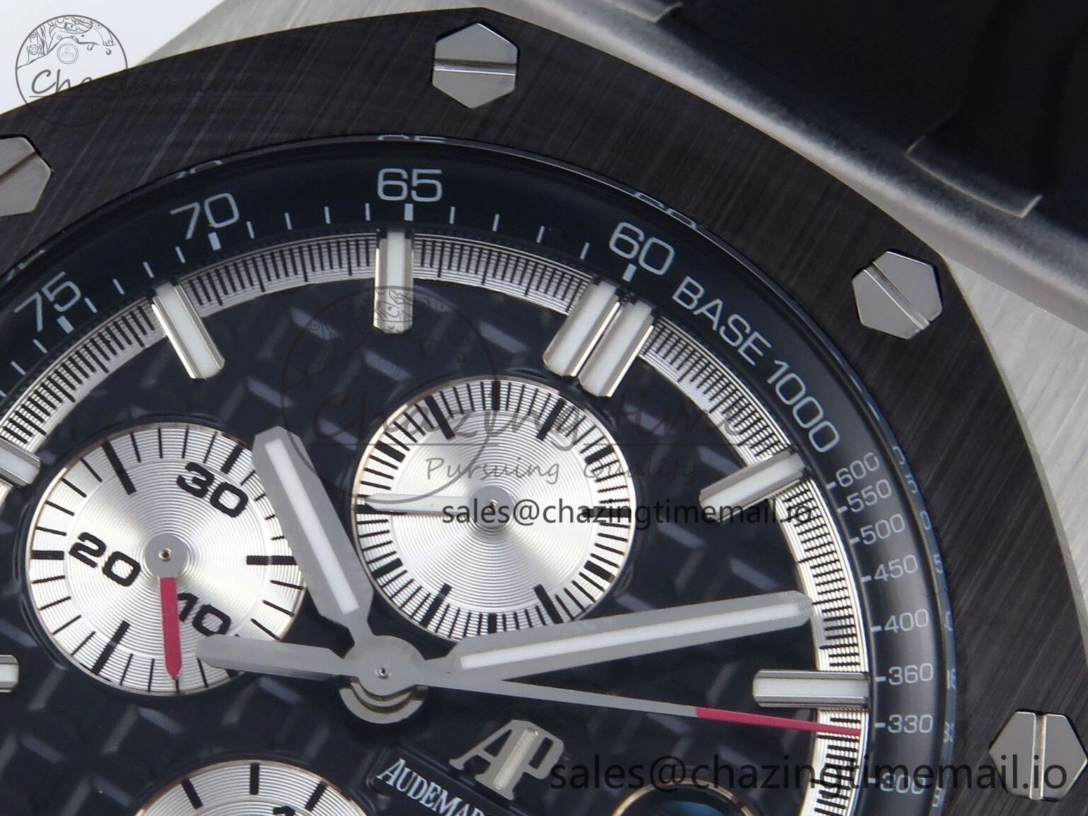 Royal Oak Offshore 44mm Black Ceramic SS TKF 1:1 Best Edition Black SS Dial on Black Rubber Strap A Sustainable 4317