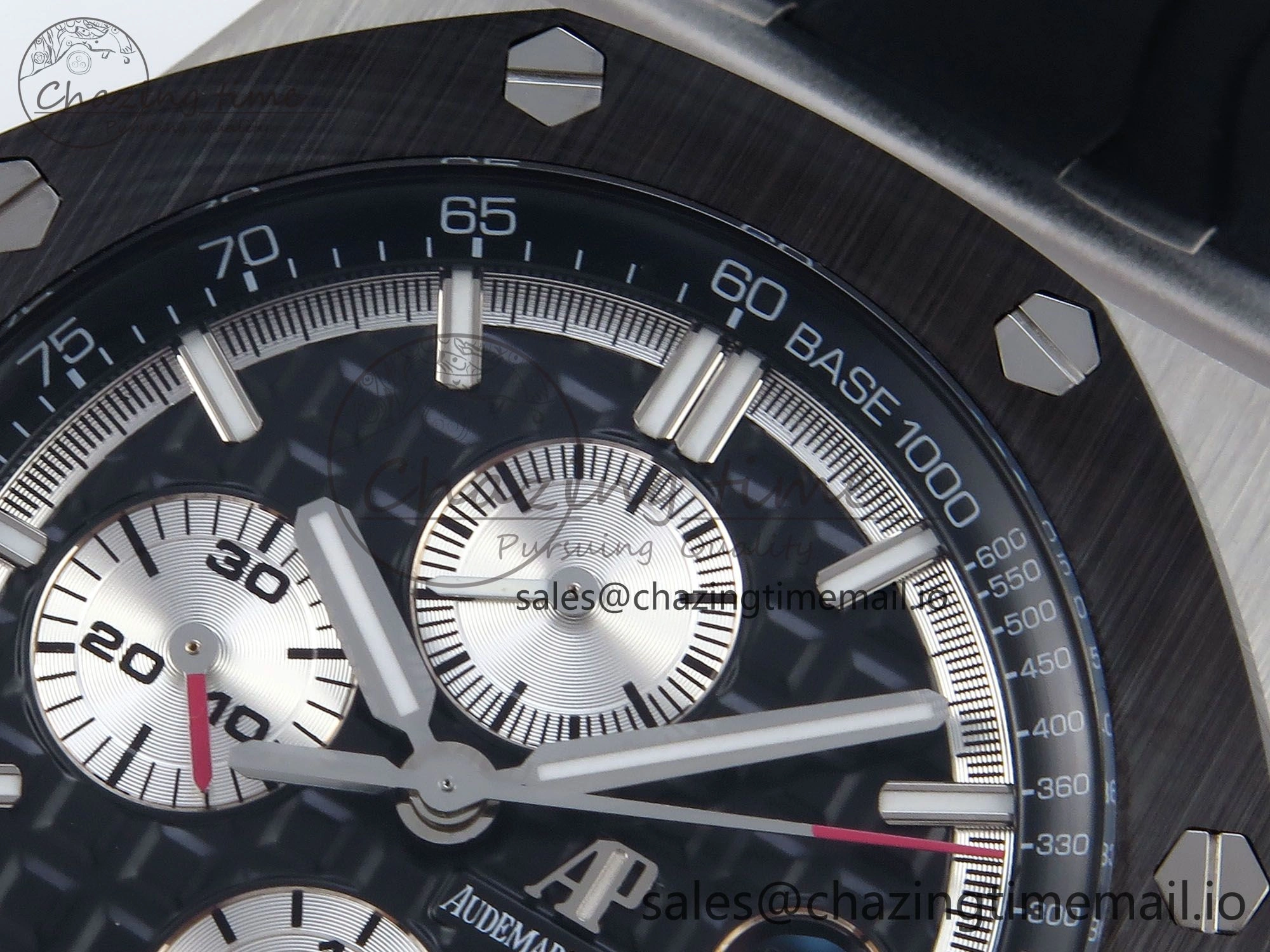 Royal Oak Offshore 44mm Black Ceramic SS TKF 1:1 Best Edition Black SS Dial on Black Rubber Strap A Sustainable 4317