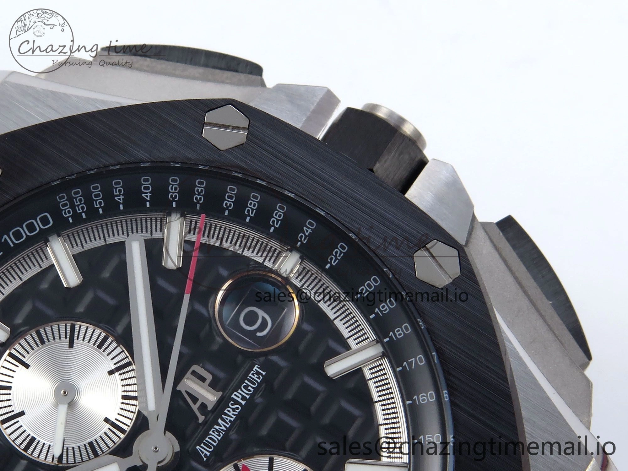 Royal Oak Offshore 44mm Black Ceramic SS TKF 1:1 Best Edition Black SS Dial on Black Rubber Strap A Sustainable 4317