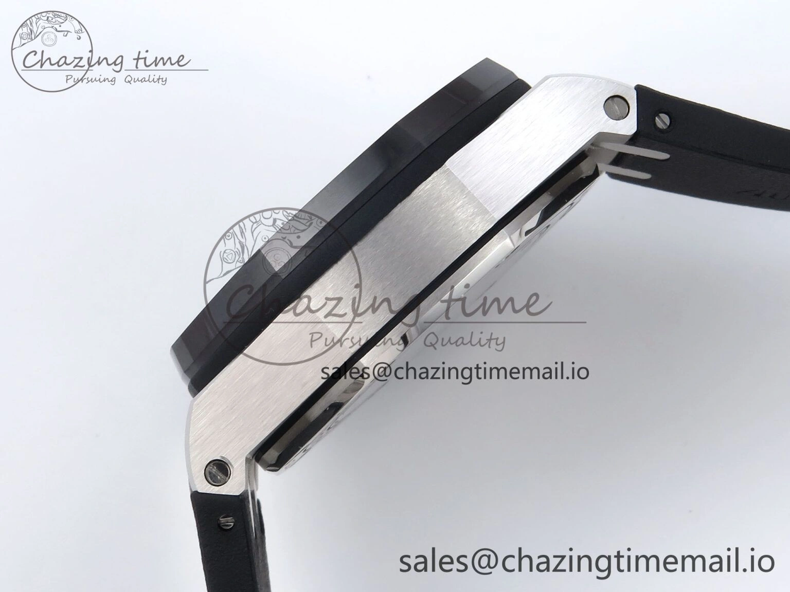 Royal Oak Offshore 44mm Black Ceramic SS TKF 1:1 Best Edition Black SS Dial on Black Rubber Strap A Sustainable 4317
