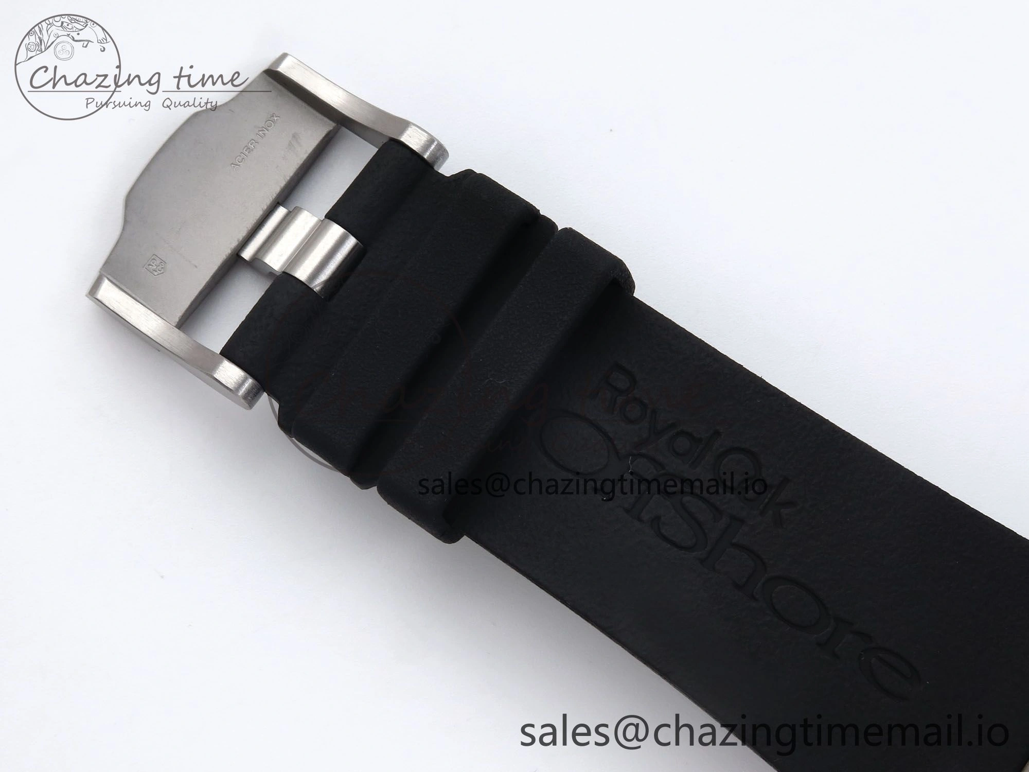 Royal Oak Offshore 44mm Black Ceramic SS TKF 1:1 Best Edition Black SS Dial on Black Rubber Strap A Sustainable 4317