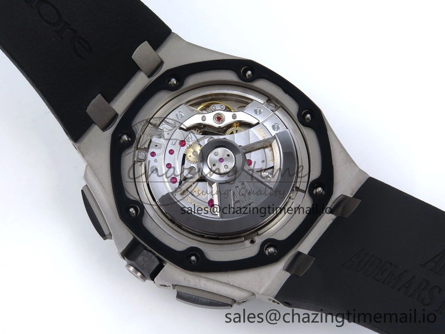 Royal Oak Offshore 44mm Black Ceramic SS TKF 1:1 Best Edition Black SS Dial on Black Rubber Strap A Sustainable 4317