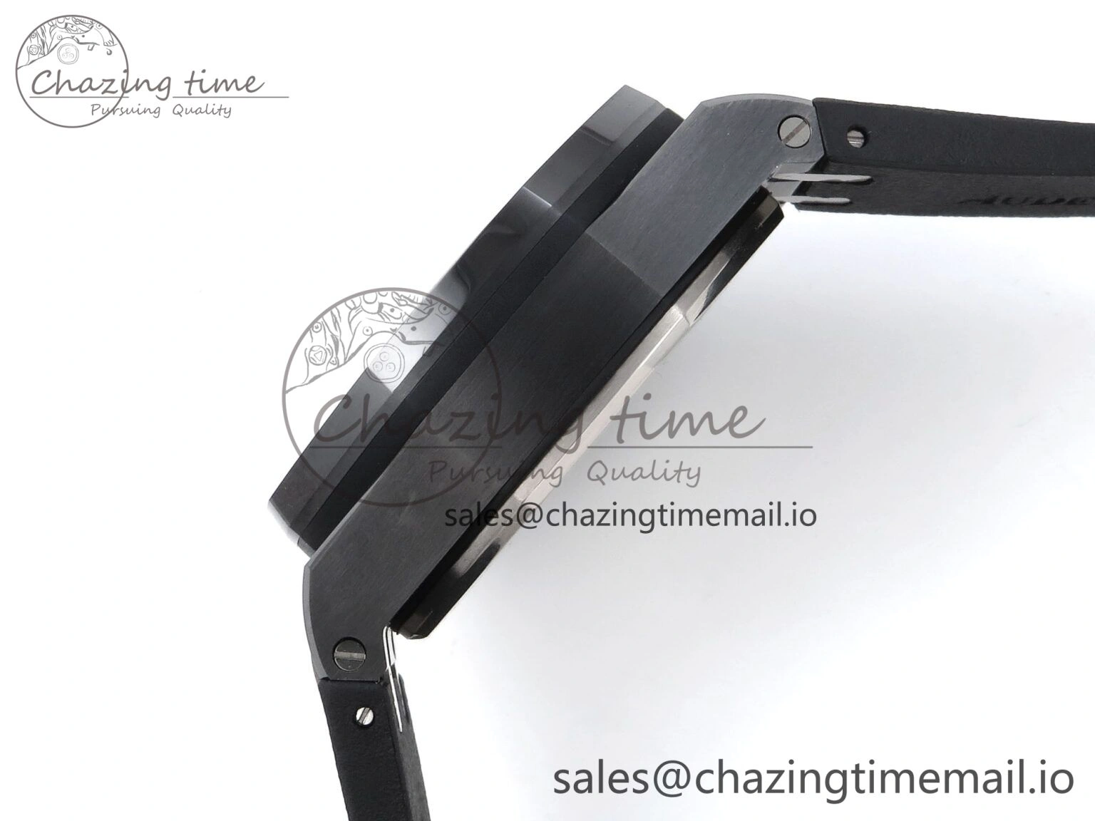 Lightweight Royal Oak Offshore 44mm Black Ceramic SS TKF 1:1 Best Edition Gray Dial on Black Rubber Strap A 4373