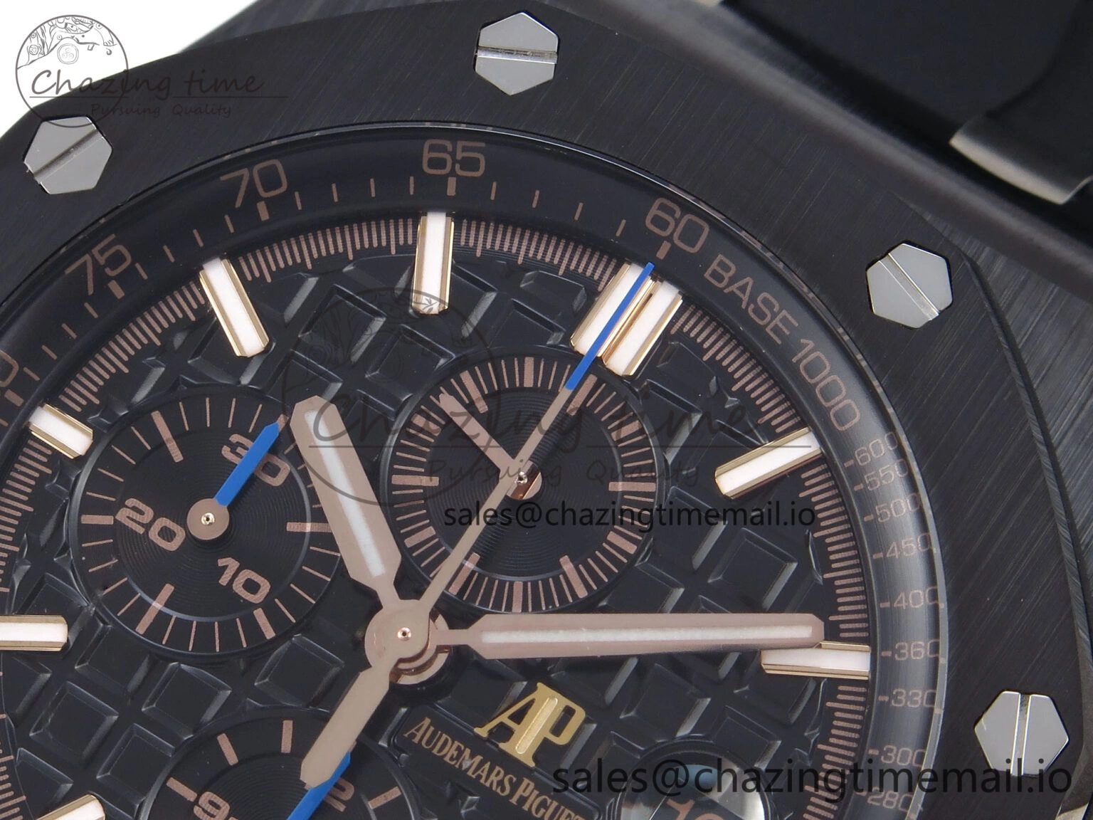 Sophisticated Royal Oak Offshore 44mm Black Ceramic TKF 1:1 Best Edition Black Dial on Black Rubber Strap A 4369